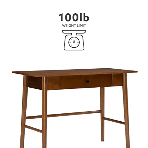 Melissa Mid Century Walnut Desk by Linon - color: Walnut