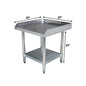 NSF Certified 18 Gauge Heavy Duty Stainless Steel Equipment Grill Stand with Undershelf for Kitchens, Utility Rooms, Caterers & Auto - size: 24"x30"