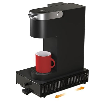 SICHEER K Cup Organization Storage Drawer Maker K Cup Holder Sliding Tray Pull out Coffee Pod Organizer Rolling Stand Countertop Maker Stand Rack Capsules Compatible with Keurig Accessories 24 Pods - size: 24 Pod Capacity - Rolling