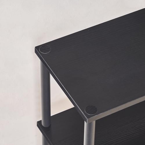HOOBRO Narrow Console Table for Small Space, 15.7" Entryway Table with Storage, 2 Tier Sofa Table with 2 Shelves, Skinny Console Table for Entryway, Hallway, Living Room, Foyer, Black BB40XG01 - color: Black