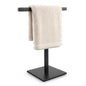 Bathroom Hand Towel Holder Stand，T-Shape Hand Towel Holder Stand SUS304 Stainless Steel for Bathroom，Kitchen or Vanity Countertop - color: Square Matte Black