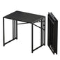 Lutown Teen Folding Computer Desk - 32 inch, Writing & Gaming, Small Space Office Desk, Black, No Assembly Required - color: Black, size: 32 Inch