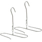 2Pack Fishing Waders Boot Hangers, Stainless Steel Wading Boots Hanger, Wader Hangers for Drying Fishing/Hunting Waders, Boot Drying and Storage Drying - color: Silver-2pack