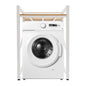 Over Washer and Dryer Shelves,Dryer Storage Shelf,3 Tiers Laundry Room Storage and Organizer Standing Shelf,Height Adjustable Laundry Room Shelves, Load-Bearing Capacity 22lbs (White+Yellow) - color: White+yellow