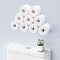 Toilet Paper Holder Wall Mount, Extra Toilet Paper Storage Metal, Modern Toilet Paper Organizer for 10 Rolls, Adhesive Toilet Paper Stand for Bathroom Kitchen Washroom (Sliver)