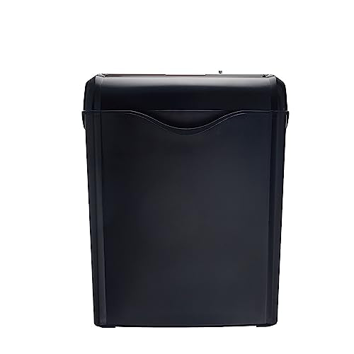 Amazon Basics 6-Sheet Cross-Cut Paper and Credit Card Shredder with 3.8 Gallon Bin, Shreds Staples, Black - color: Black, size: 6 Sheet