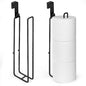 Black Bathroom Toilet Paper Roll Holder for 3 Rolls Tissue, Brushed Nickel, Over The Tank, Self-Adhesive Wall Mount, Stainless Steel (2Pcs) - color: F:hold 3 Rolls Tissue(2pcs,black)