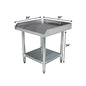 30" x 24" Stainless Steel Equipment Grill Stand with Undershelf | Heavy Duty 18-Gauge Top | NSF Certified Table for Commercial Kitchens & Utility Use - size: 30"x24"