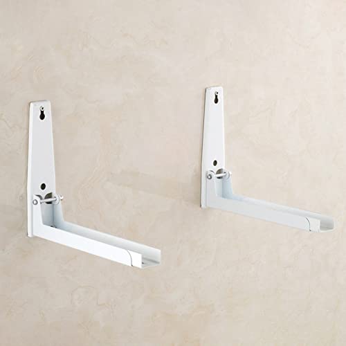 Hovico Foldable Stretch Shelf Rack Wall Mount Kitchen Microwave Oven Stand Bracket - color: Style C
