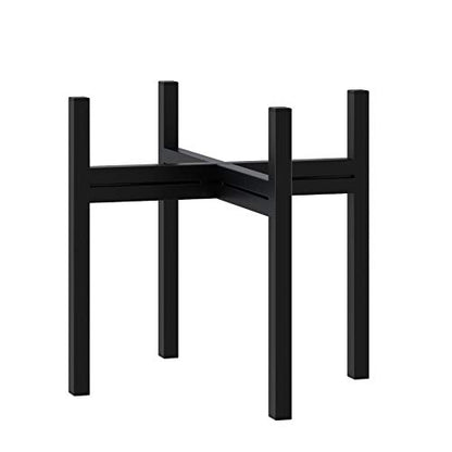 FaithLand Mid Century Plant Stand Indoor Outdoor (EXCLUDING 8" Plant Pot), Metal Planter Stand, Potted Plant Holder, Black, Hold Up to 8 Inch Planter - Upgraded Design - size: 8 inch