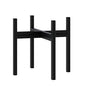 FaithLand Mid Century Plant Stand Indoor Outdoor (EXCLUDING 8" Plant Pot), Metal Planter Stand, Potted Plant Holder, Black, Hold Up to 8 Inch Planter - Upgraded Design - size: 8 inch