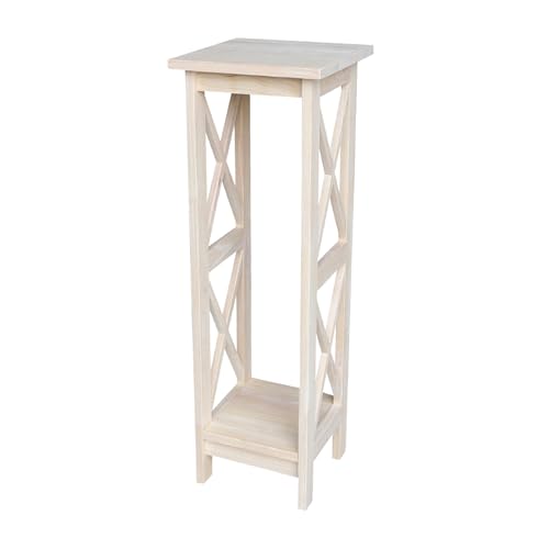International Concepts Plant Stand, 36 inch, Unfinished - color: Unfinished, size: 12 inch W x 12 inch D x 36 inch H