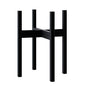 FaithLand Mid Century Plant Stand Indoor Outdoor (EXCLUDING 10" Plant Pot), Metal Planter Stand, Potted Plant Holder, Black, Hold Up to 10 Inch Planter - Fits Snake Plant - Upgraded Design. - size: 10 inch