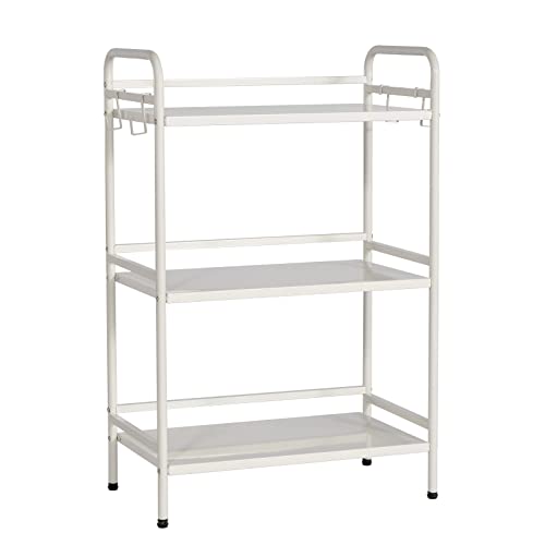 HDANI Storage Shelves, 3-Tier Metal Storage Rack with Shelf,Shelf Organizer,Garage Standing Shelving Unit for Laundry,Bathroom,Kitchen,Pantry,Closet,23.6''W X 13.8''D X 36.2 H'',White - color: White, size: 3-Tier