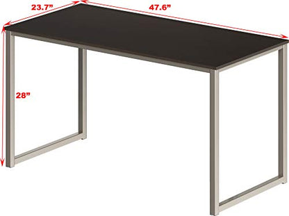 SHW Mission 48-Inch Home Office Computer Desk, Espresso - color: Espresso, size: 48-Inch
