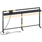 70.9'' Narrow Console Table with Adjustable Height (27.6''-35.4''), Behind Couch Table Skinny with Outlet, Long Entryway Table, Couch Table Behind Sofa for Living Room, Black CT21UBB - color: Black, size: 70.9"L x 6.7"W x 27.6"H - 35.4"H