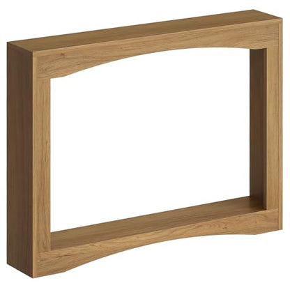 Narrow Console Table, 5.9'' Thin Entryway Table, Behind Couch Table for Small Spaces, Small Farmhouse Hallway Table, for Living Room, Hallway, Foyer, Light Walnut CT19VV - color: Light Walnut