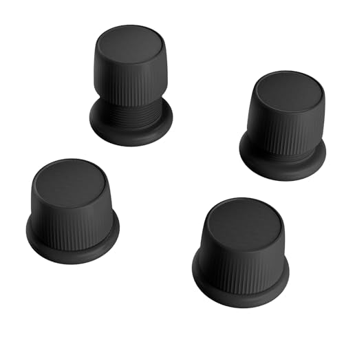 Microwave Risers - Adjustable Height (1.6in-2.6in) Microwave Oven Feet, 4-Pack Non-Slip Microwave Cooling Stand for Small Appliances (Microwave, Air Fryer) & Furniture (Sofa, Table) Black - color: Black