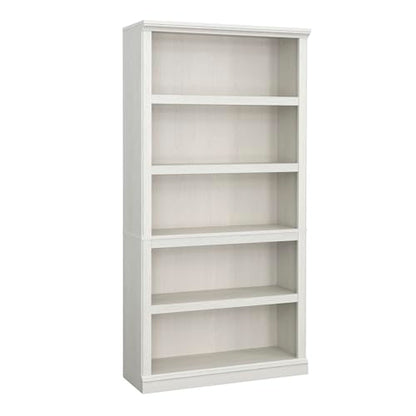 Sauder 5 Tier Book Shelf Wooden Bookcase Multipurpose Bookshelf for Home Office, Living Room, in Glacier Oak - color: Glacier Oak