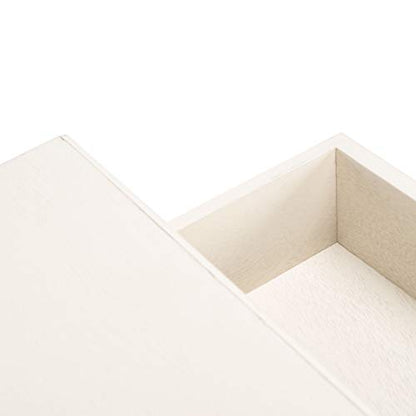 SAFAVIEH Furniture - Athena 3-Drawer Console Table - Distressed White - Solid Wood - Farmhouse Classic Design - Ideal for Entryway, Living Room, Hallway, 23.5" W x 13" D x 29.5" H (CNS5703A) - color: Distressed White