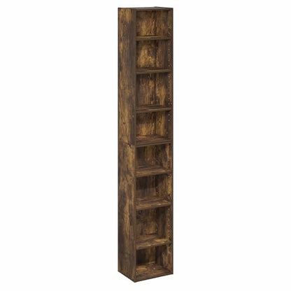 8-Tier Bookshelf, Bookcase, Book Shelf with Open Shelf, 9.3 x 11.8 x 70.9, for Home Office, Living Room, Bedroom, Amber Pine - color: Amber Pine, size: 8 Tier