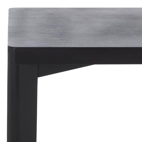 SAFAVIEH Home Collection - Akai Accent Table, Black Side Table with Cross Base, Fully Assembled (ACC2400B) - color: Black