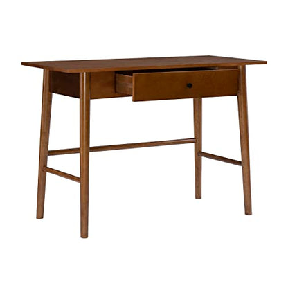 Melissa Mid Century Walnut Desk by Linon - color: Walnut