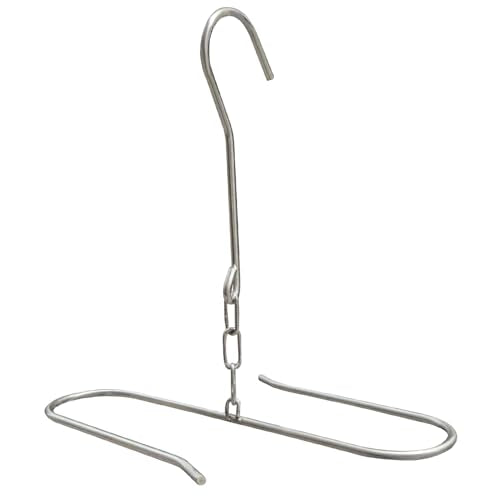 1Pack Fishing Waders Boot Hangers, Stainless Steel Wading Boots Hanger, Wader Hangers for Drying Fishing/Hunting Waders, Boot Drying and Storage Drying - color: Silver-1pack