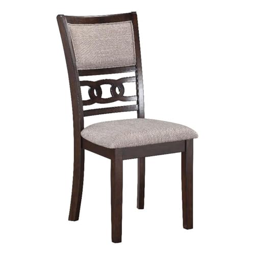 New Classic Furniture Gia Dining Chairs, Set of 2, Cherry Brown - color: Cherry, size: Set of 2, style: Dining Chair