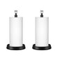 KASUNTO Paper Towel Holder, Steel Paper Towel Holder Countertop with Crystal Head for Kitchen Countertops, Bars & Dining Tables (Matte Black,2 Pack) - color: Matte Black 2 Pcs