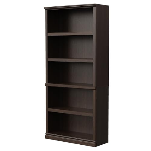 Bevfint Bookshelf, Open Storage 70 Inch Tall 5 Shelf Bookcase, Floor Standing Bookshelves and Bookcases, Book case for Farmhouse Library Office Bedroom Kids, Dark Cherry - 5 Tier - color: Dark Cherry, size: 5-Tier Open Bookcase