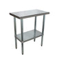 kps Stainless Steel Work Table with Undershelf – 14" x 36" NSF Certified Compact Prep Table for Commercial Kitchen, Bakery, or Food Truck