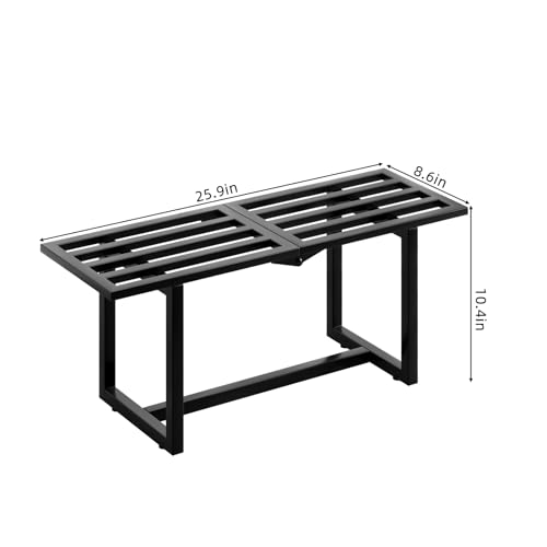 2-Pack Elegant Mid-Century Modern Metal Tiered Plant Stand Robust 330 lbs Capacity Versatile Indoor Outdoor Display for Living Room, Patio & Balcony Black - color: 1 Tier Black