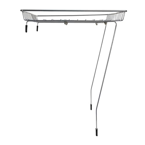 Household Essentials Rear Display Over-The-Washer Storage Shelf to Organize and Store Laundry Room Supplies, Silver - color: Silver