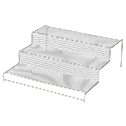 YBM HOME Kitchen Mesh 3 Tier Spice Rack Step Shelf Organizer, Multipurpose, 1224