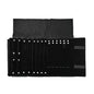 Velvet Travel Jewelry Case Roll Bag Organizer for Necklace Bracelet Earrings Ring (Black) (Black(2+6+6)) - color: Black (2+6+6)