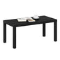 Furinno CLASSIC Coffee Table, Modern Rectangle Printer Stand, Black | 1.8" Triple Thick Tabletop, Toolless Assembly, Side Table, for Living Room, Home Office - color: Black, size: Rectangle