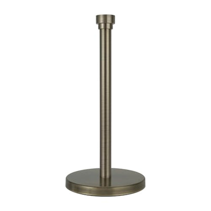 Paper Towel Holder Countertop, Freestanding Paper Towel Stand with Weighted Non-Slip Base, Easy Assembly, Unique Decorative End Cap for Kitchen and Bathroom (Antique Bronze)
