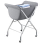 ELYKEN Laundry Cart with Wheels, 33”H Easy Rolling Laundry Hamper with Removable Liner Bag, Sturdy Metal Frame Clothes Basket with 4 Casters and 2 Brakes - color: Gray, size: 25.6"L x 22"W x 33"H