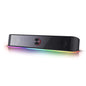 Redragon GS560 RGB Desktop Soundbar, 2.0 Channel Computer Speaker with Dynamic Lighting Bar Audio-Light Sync/Display, Touch-Control Backlit with Volume Knob, USB Powered w/ 3.5mm Cable, Black - color: Black