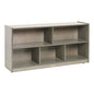 ECR4Kids 5-Compartment Mobile Storage Cabinet, Toddler, Classroom Furniture, Grey Wash - color: Grey Wash