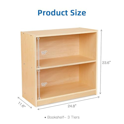 OOOK Montessori Shelf and Toy Storage, Compact Toddler Bookshelf for Small Space, Wooden Storage Cabinet Shelves and Kids Bookcase for Classroom, Kindergarten, Kids Room, Playroom. - size: Compact Toddler Bookshelf
