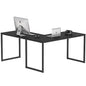 SHW Mission 55 x 60 Inches L-Shape Home Office Computer Desk, Black - color: Black, size: 55-Inch L-Shaped