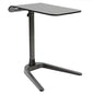 Cozy Space Swivel TV Tray Tables and Easy Storage, Adjustable, Portable Folding with Wood and Metal, Bronze - color: Black