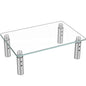 Hemudu Monitor Stand Riser, 3 Height Adjustable Laptop Stand Riser, Monitor Stand Riser for PC, Computer, Laptop Clear
