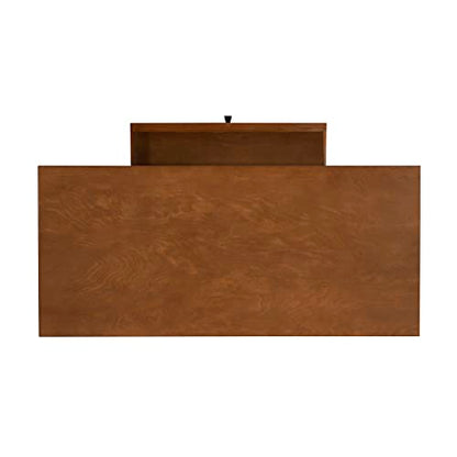Melissa Mid Century Walnut Desk by Linon - color: Walnut