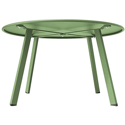 Grand patio Outdoor Round Coffee Table, 28-inch Patio Side Table, Great for Backyard Patio Deck, Sage Green - color: Sage Green, style: 1 PC
