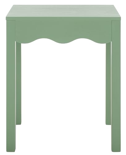 SAFAVIEH Home Collection Litith Sage Square Wave Accent Table - color: Sage