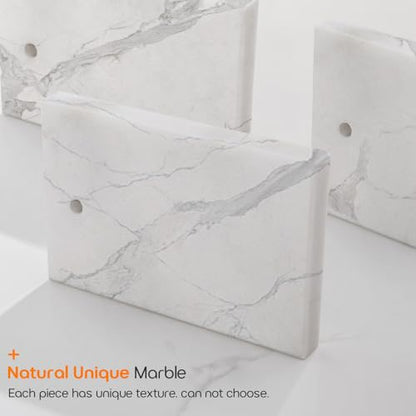 Hand Towel Bar for Bathroom Vanity Countertop 1-Tier Towel Holder Free Stand with Heavy Marble Base Thicken Steady, Gold Stainless Steel AN7002GD - color: Brushed Gold, size: 1-Bar