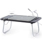 Nestl Foldable Lap Desk - Portable Laptop Stand for Bed, Couch, Work, Reading & Writing - USB Ports, Small Laptop Tray, Black - size: Premium Small